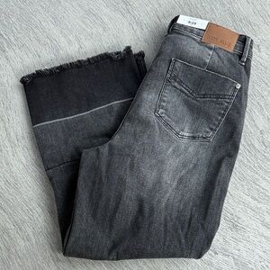 Judy Blue Women’s Gray Wide Leg Crop High Waisted Jeans Size 9/29